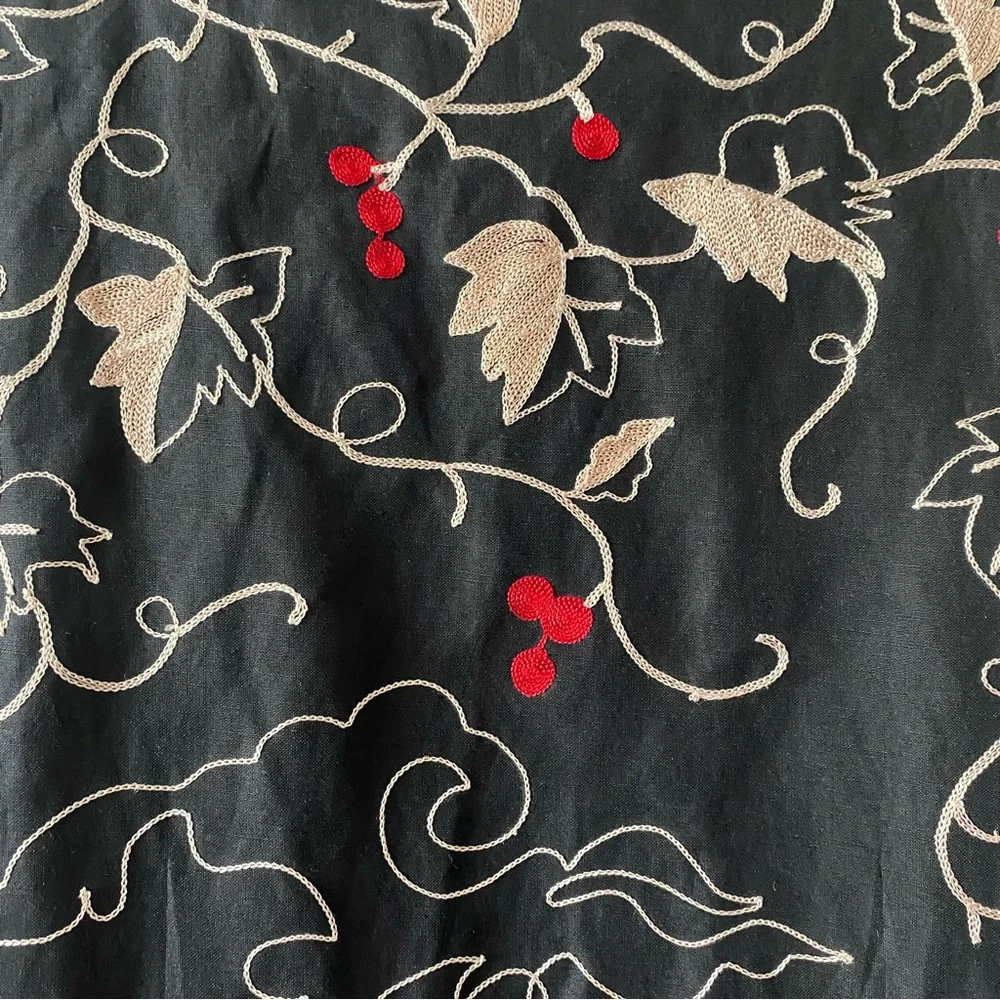 Vintage SUE WONG Floral Print Embroidered Appliqué  Asian Inspired Trench Coat - Picture 11 of 16